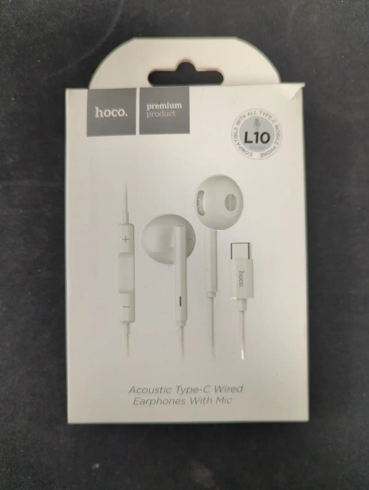 ausines L10 type-c earphone white for hoco
