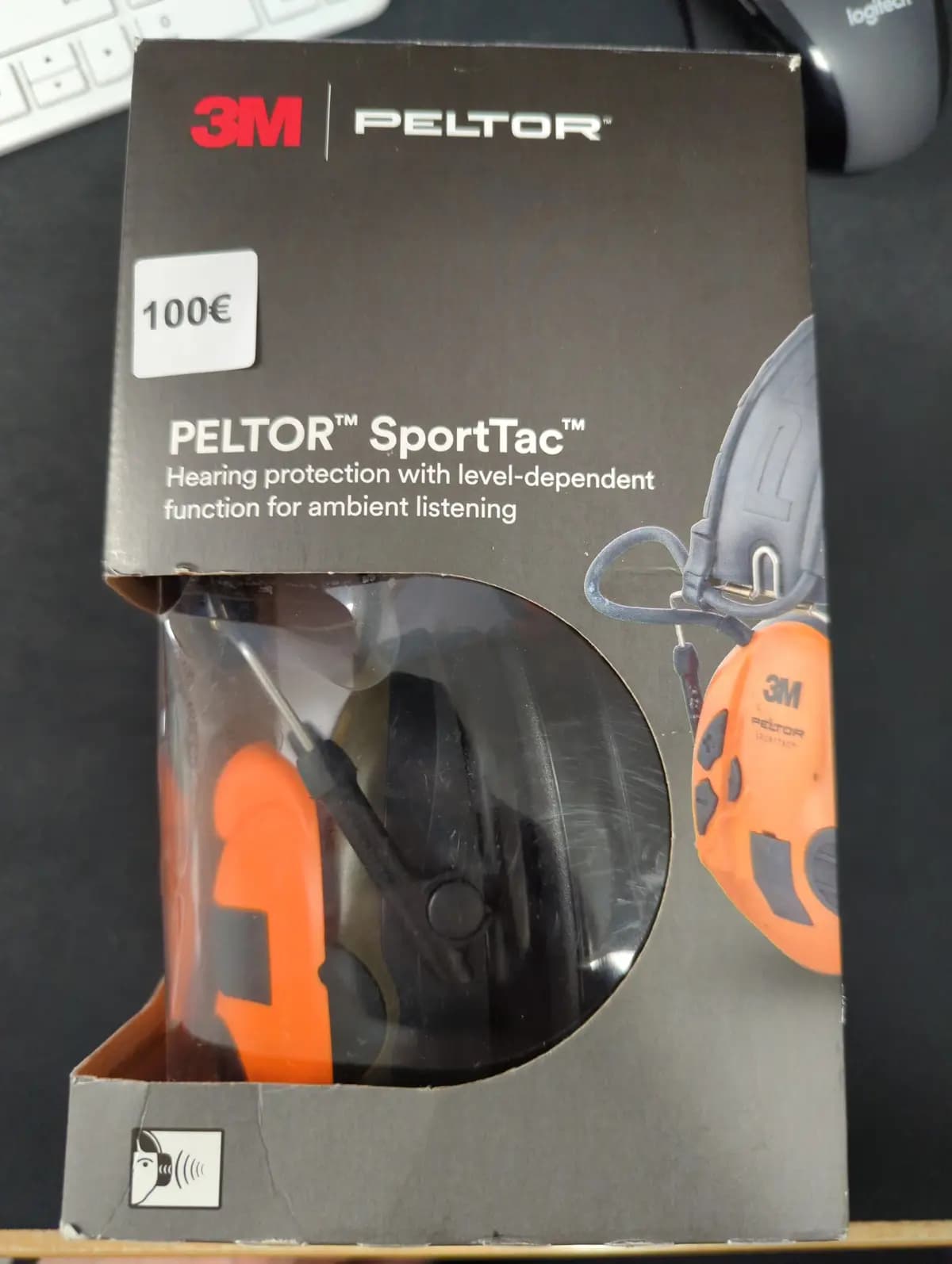 Apsauginės ausinės 3M Peltor SportTac MT16H210F-478-