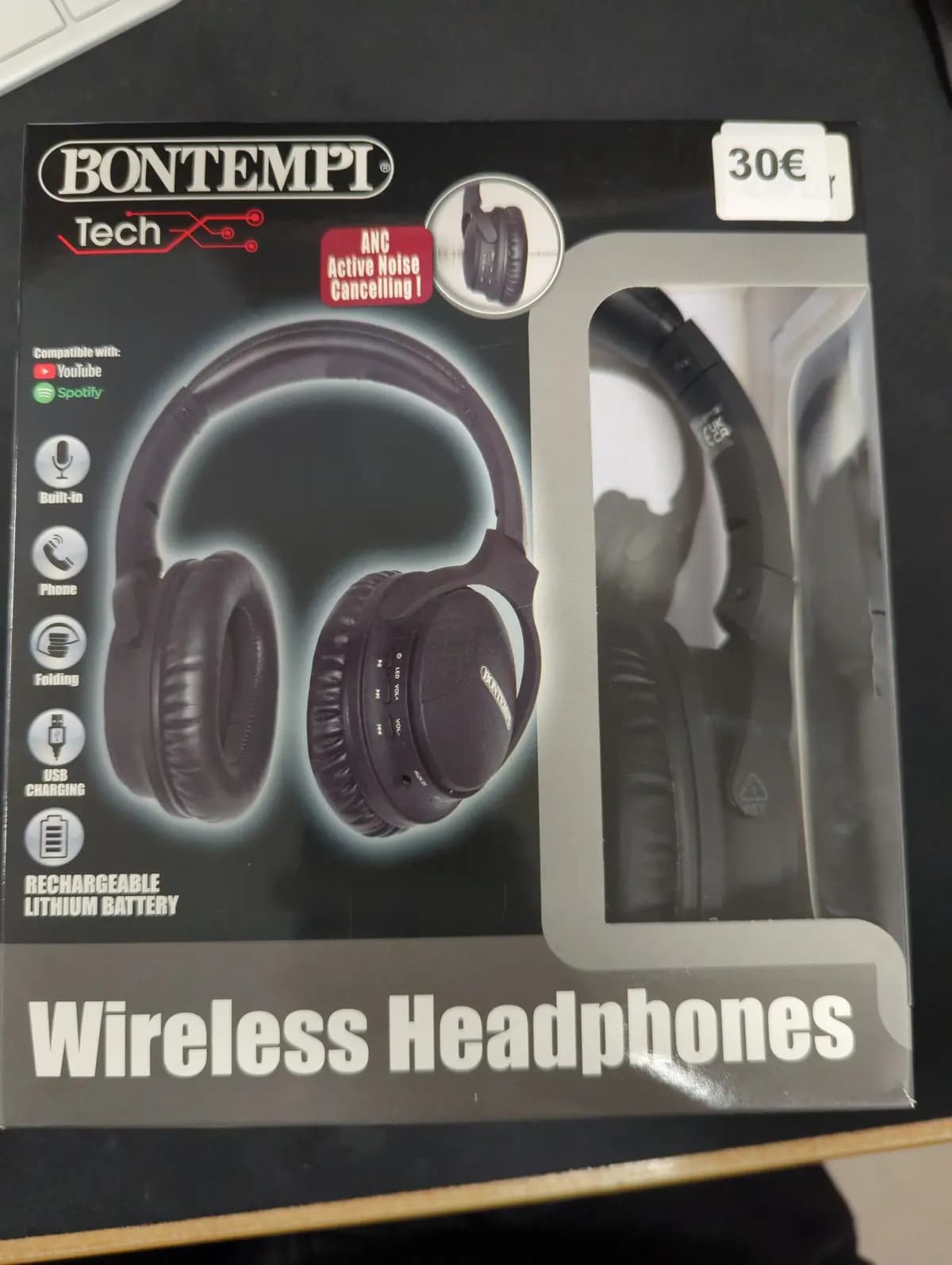 BONTEMPI TECH belaidės ausinės