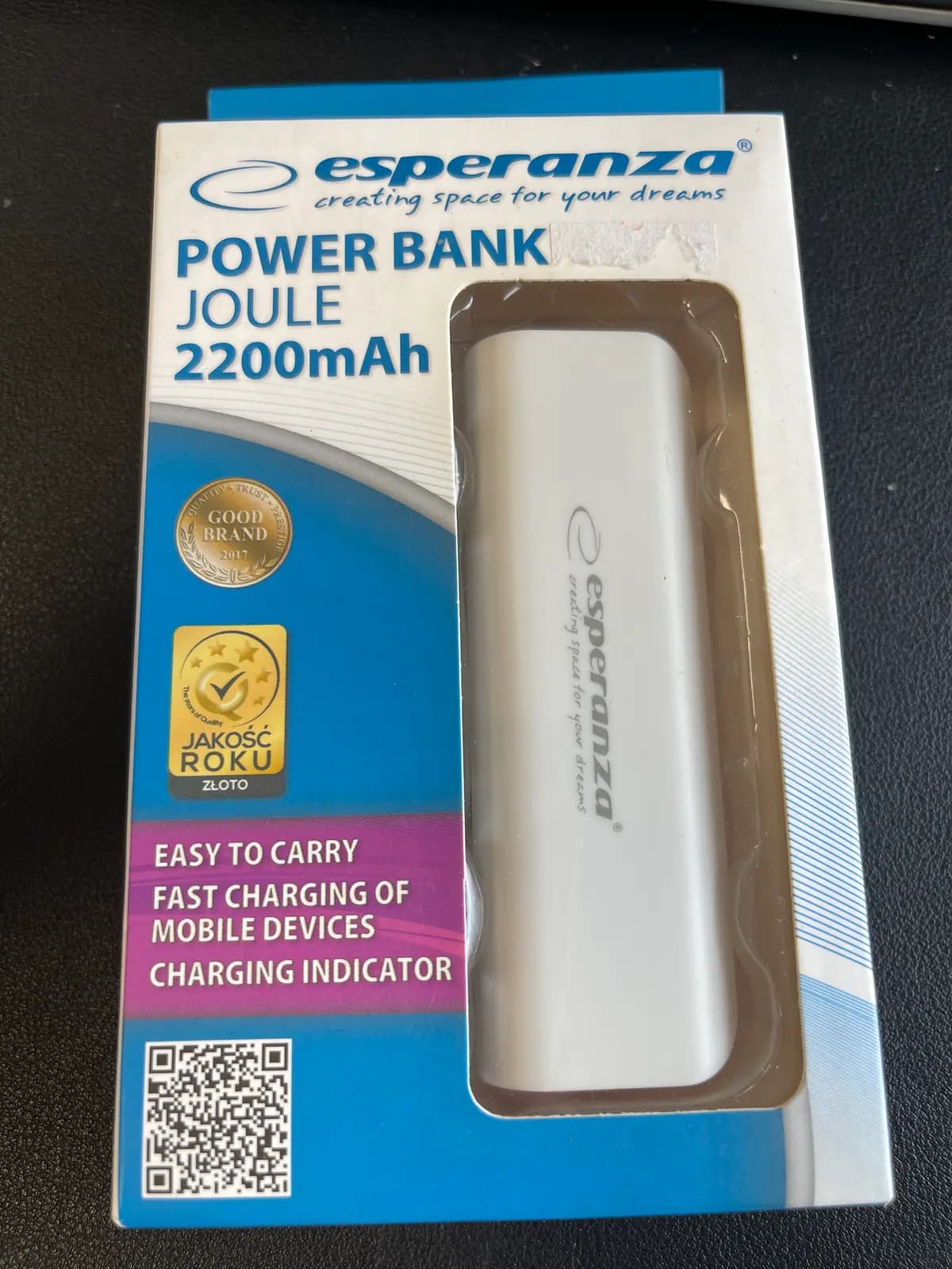 POWERBANK ESPERANZA JOULE 2200MAH RED