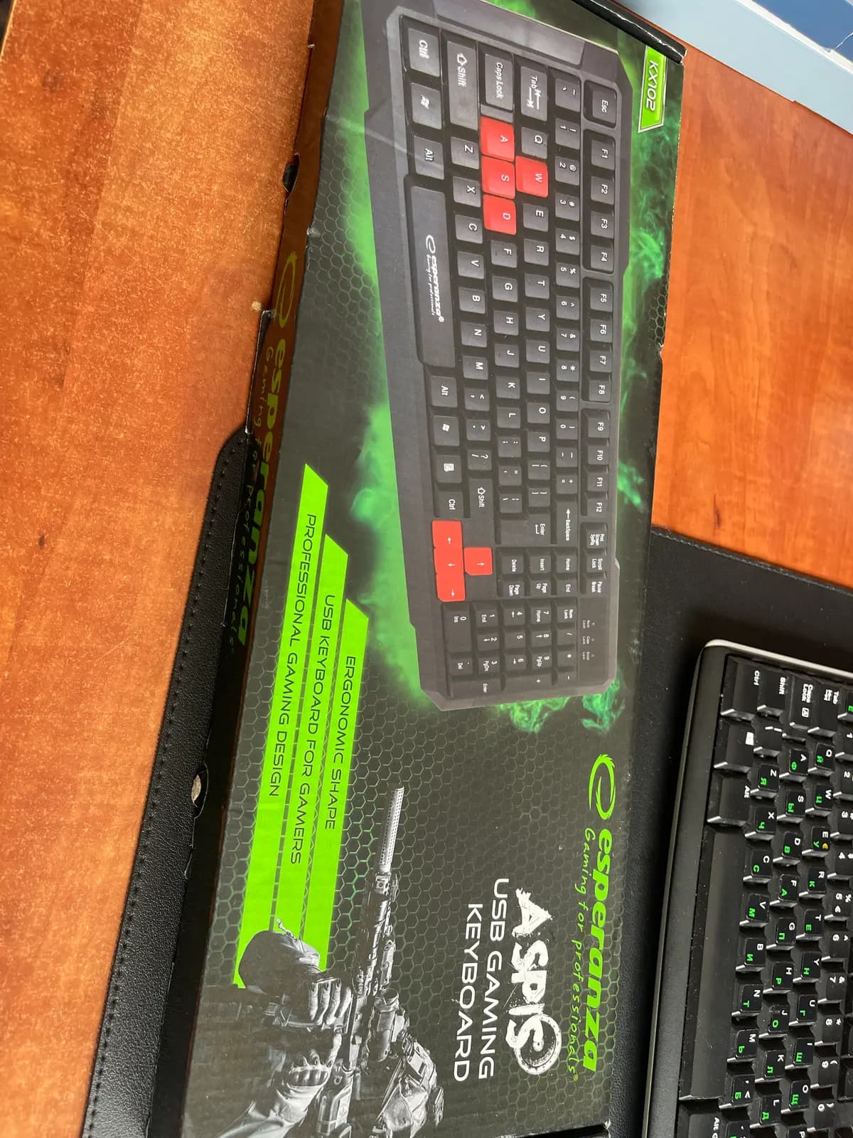 Esperanza Usb keyboard aspis red
