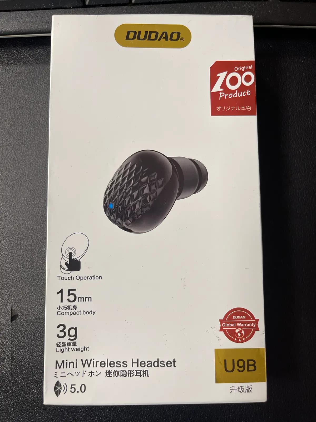 Dudao U9B bluetooth laisvų rankų ausinė skambučiams (juodos spalvos)